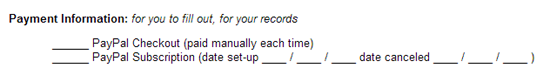 PayPal Subscriptions